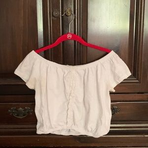On or off the shoulder white top